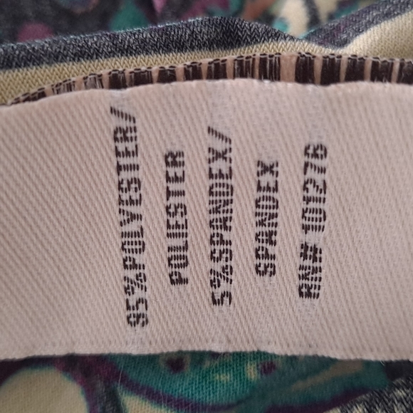 ECI New York Black Floral Bohemian Boho Beaded Sleeveless Shift Dress sz8 - Picture 9 of 9